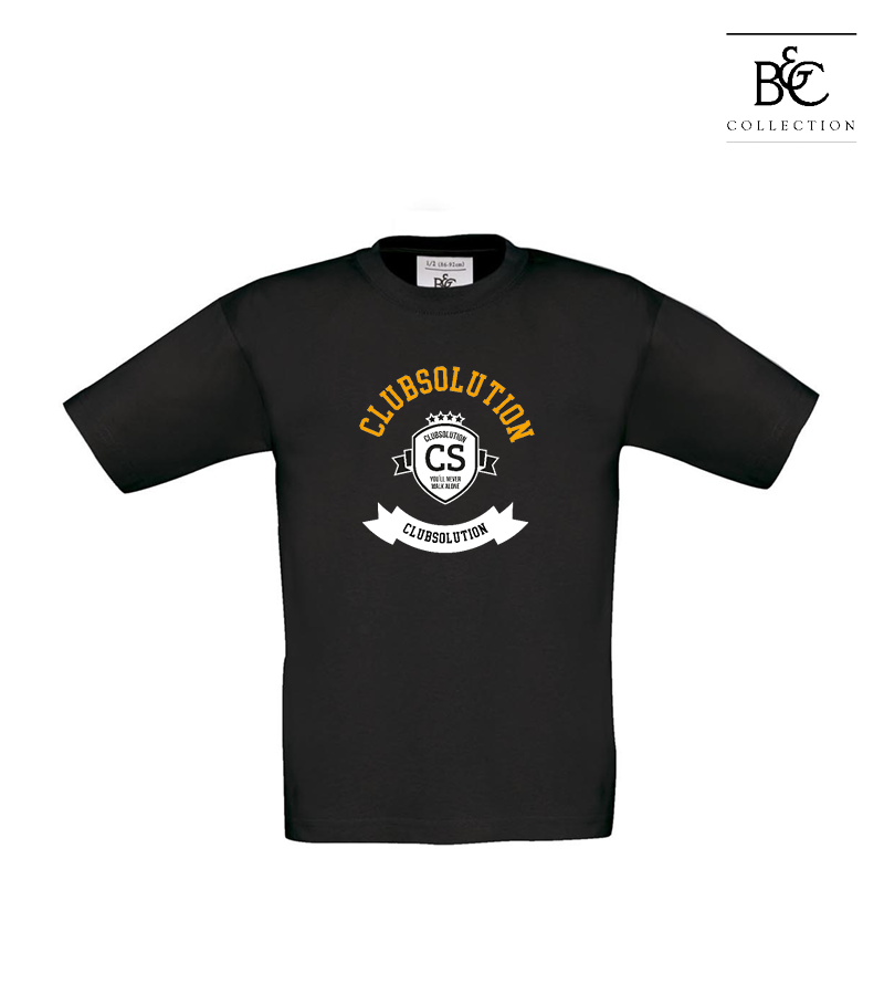 B&C Kinder T-Shirt Black "Bono"