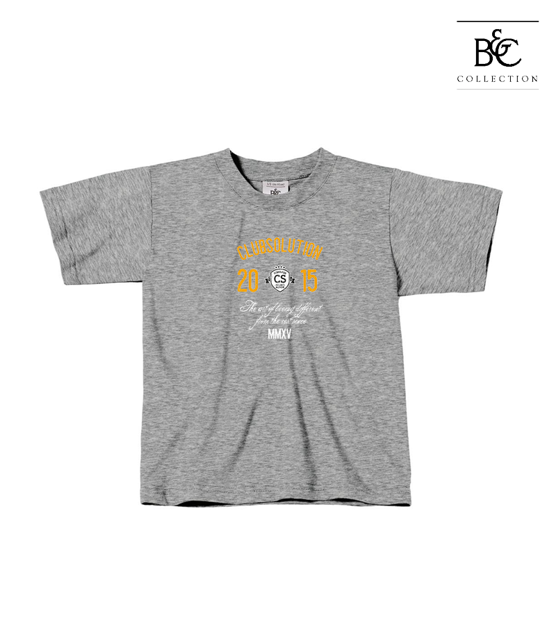 B&C Kinder T-Shirt Sports Grey "Isack"